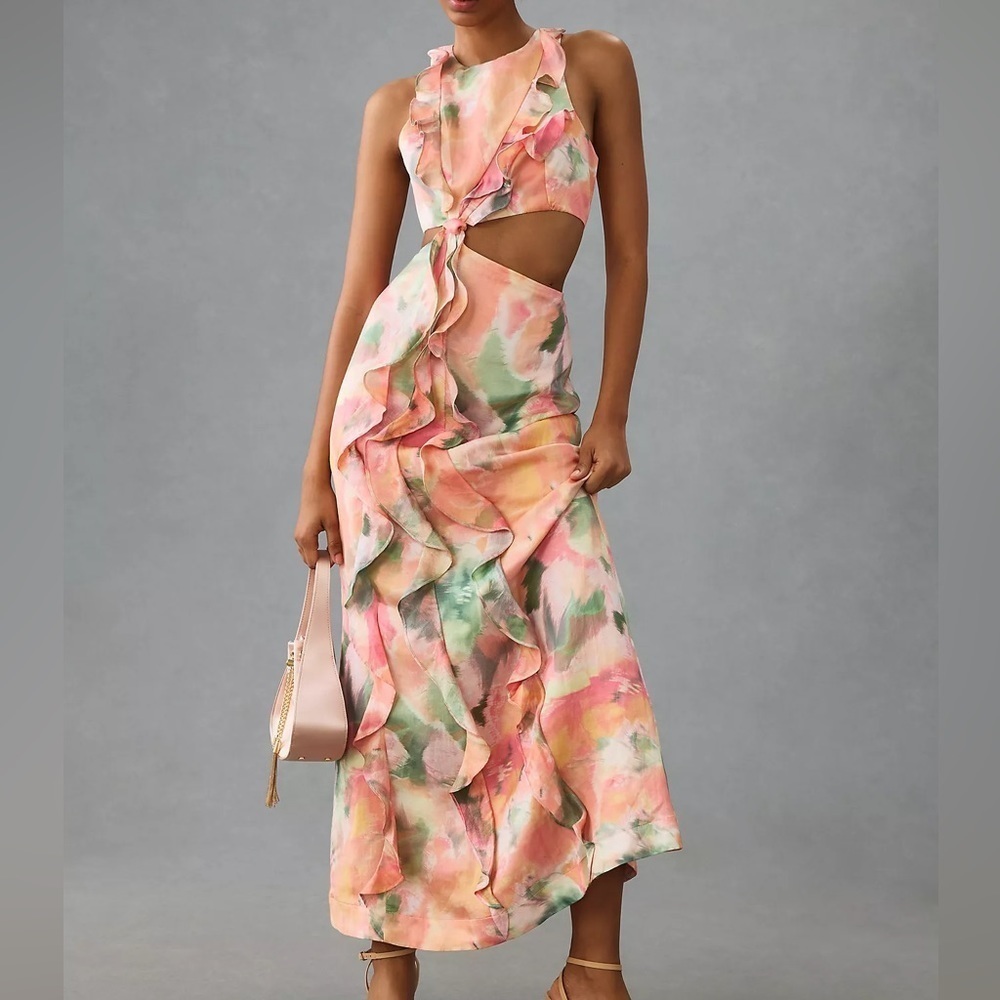 NWT Significant Other Rey Cutout Ruffle Dress - Picture 1 of 6